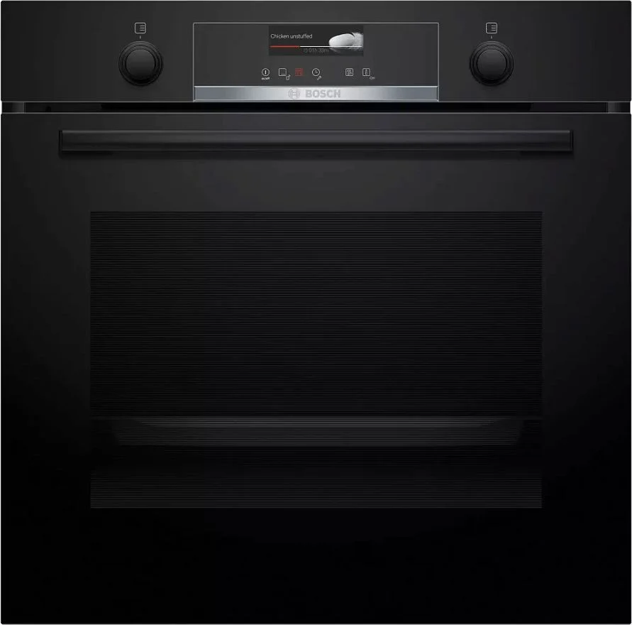 Духовой шкаф Bosch HBG539BB6 (Serie6 / 71 л / до 275 °C / чёрное стекло / Гриль / EcoClean Direct задняя стенка / SoftClose / HomeConnect / A)-0