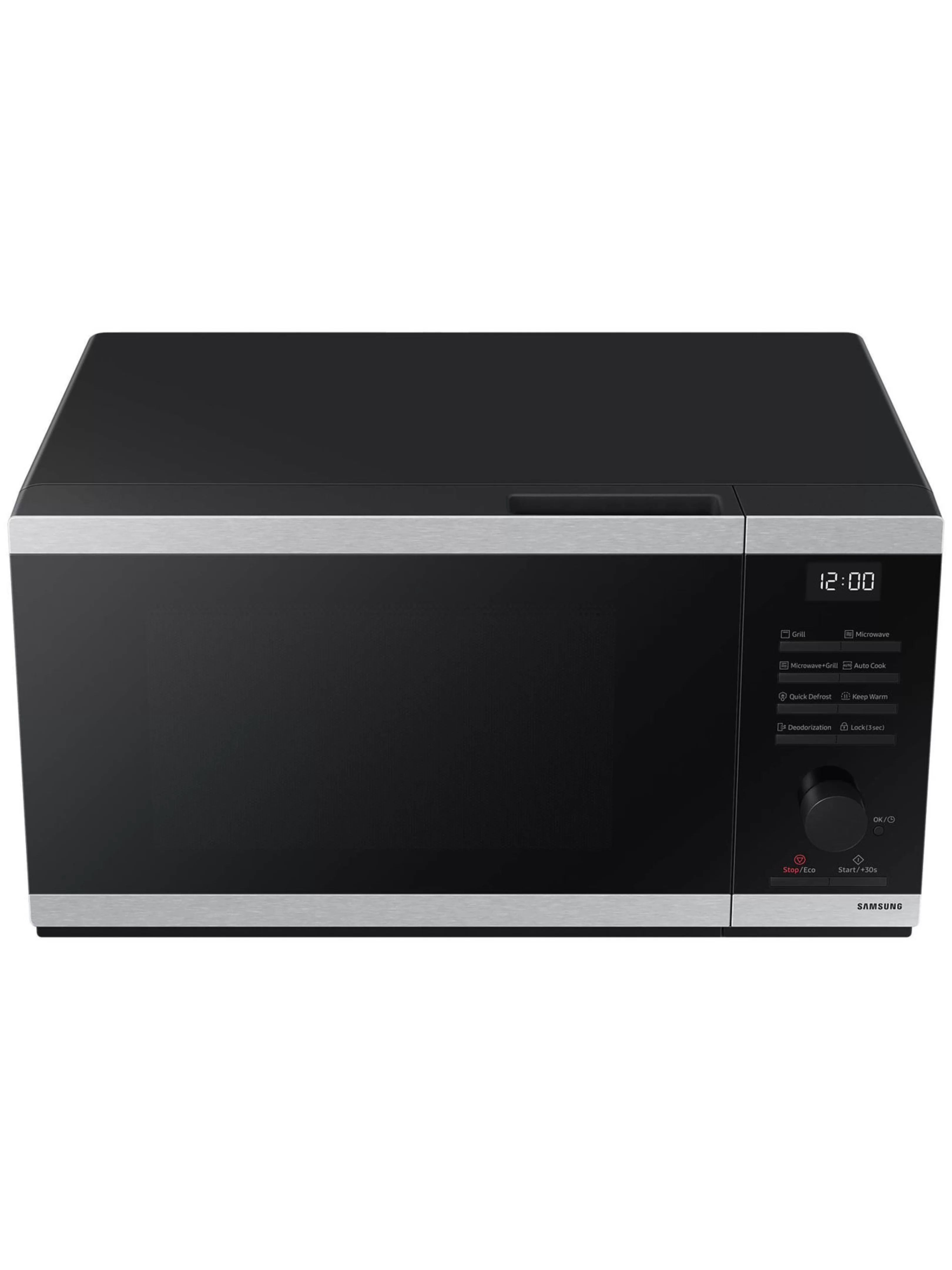 Микроволновая печь Samsung MG23DG4524ATE2 (23 л, 800 Вт, переключатели поворотный механизм, кнопки, гриль 1150 Вт, дисплей, черный/нерж. сталь)-3