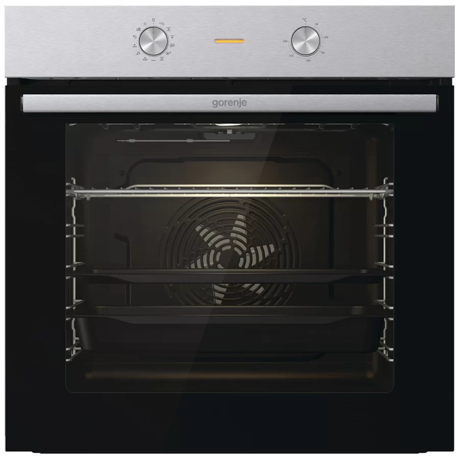 Духовой шкаф Gorenje BO6717E03X (Essential / 77 л / до 300 °C / Нерж.сталь, стекло / AquaClean / PerfectGrill / съемные направляющие / А)-1