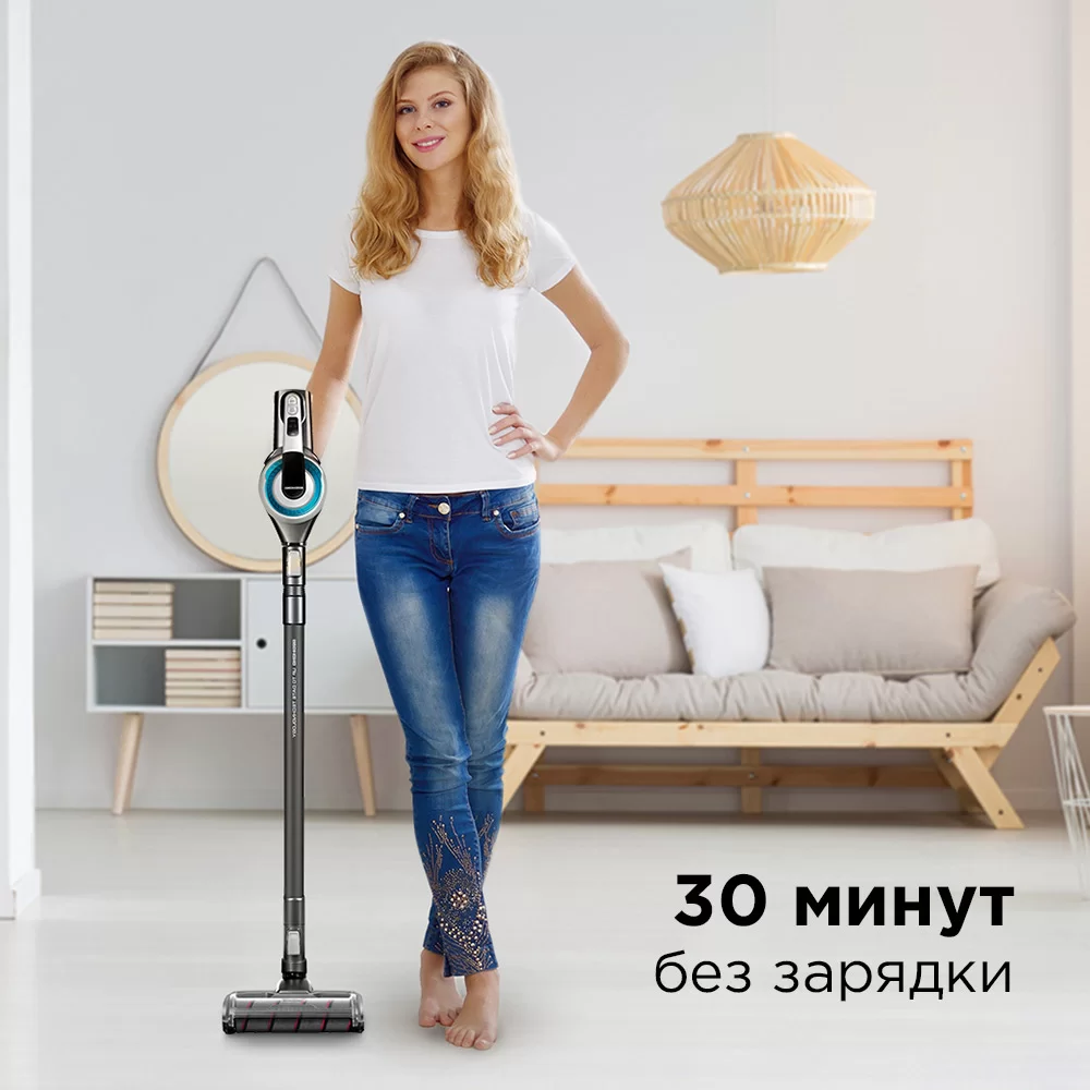 Пылесос вертикальный Redmond RV-UR380 (300 Вт / 80 Вт, контейнер 0,55 л, уборка: сухая, время работы до 30 мин)-3