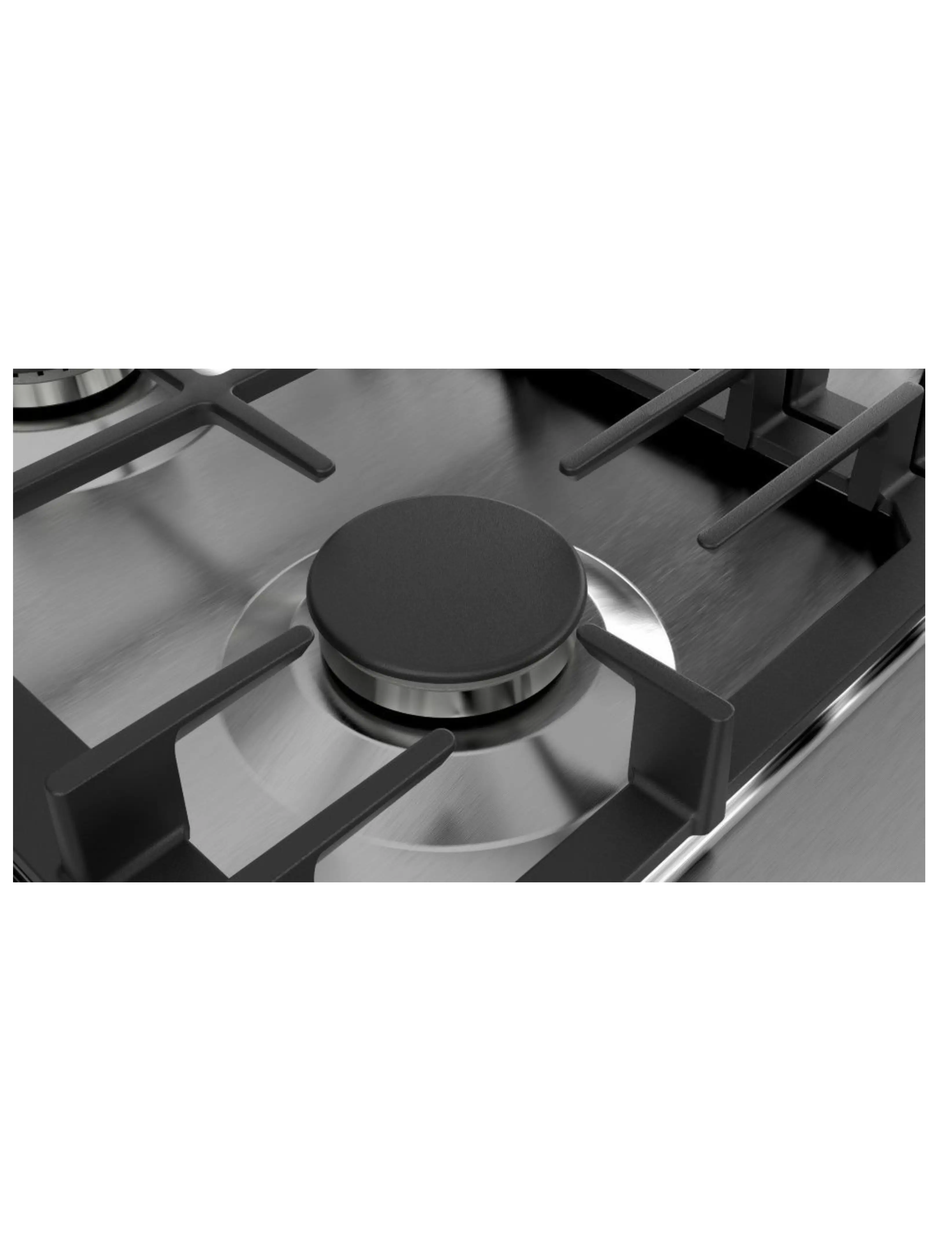 Поверхность газовая Bosch PCP6A5B90 (Serie6 / нерж / чугун / FlameSelect)-2