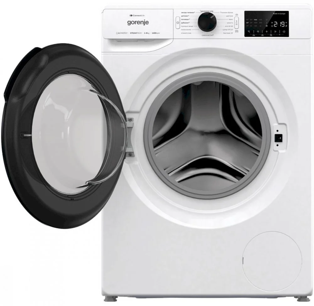 Стиральная машина Gorenje WGPNEI84A1SW (Essential / 52-54,5 см / 8кг / 1400об / пар / Wi-Fi / А+++)-3