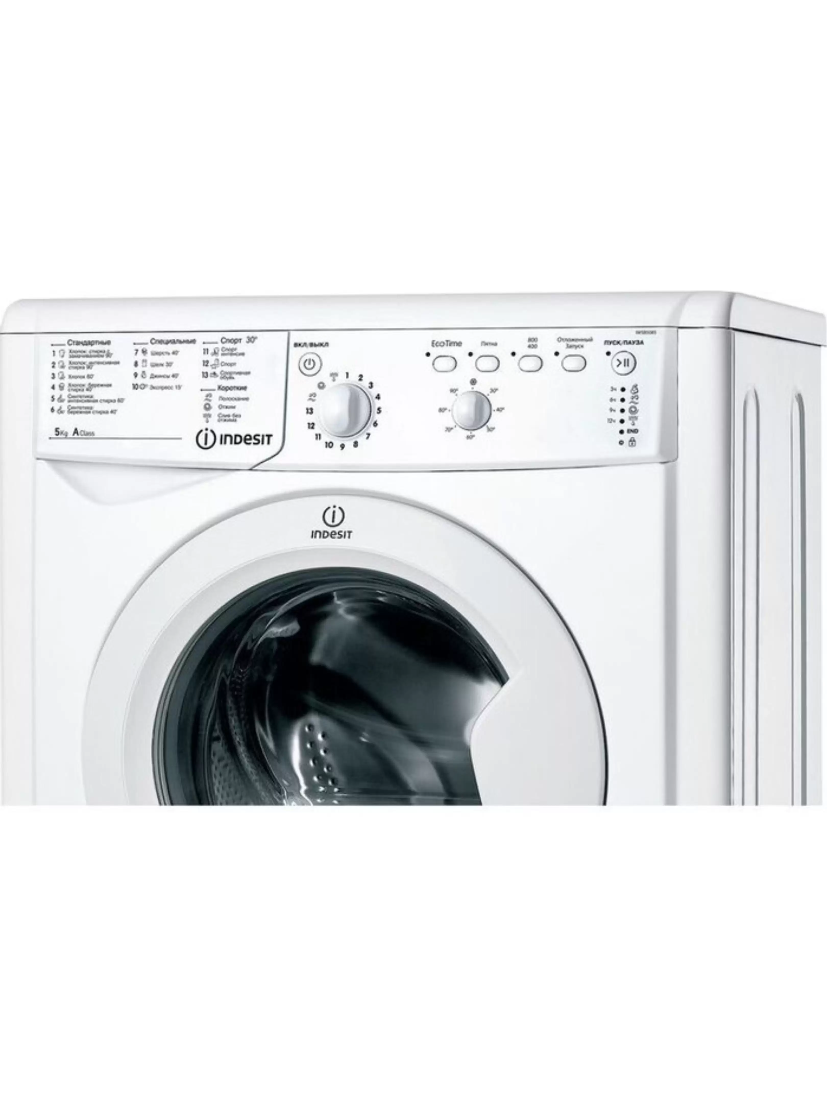 Стиральная машина Indesit IWSB 5085 (CIS) (42 см / 5кг / 800об / Eco Time / A)-1