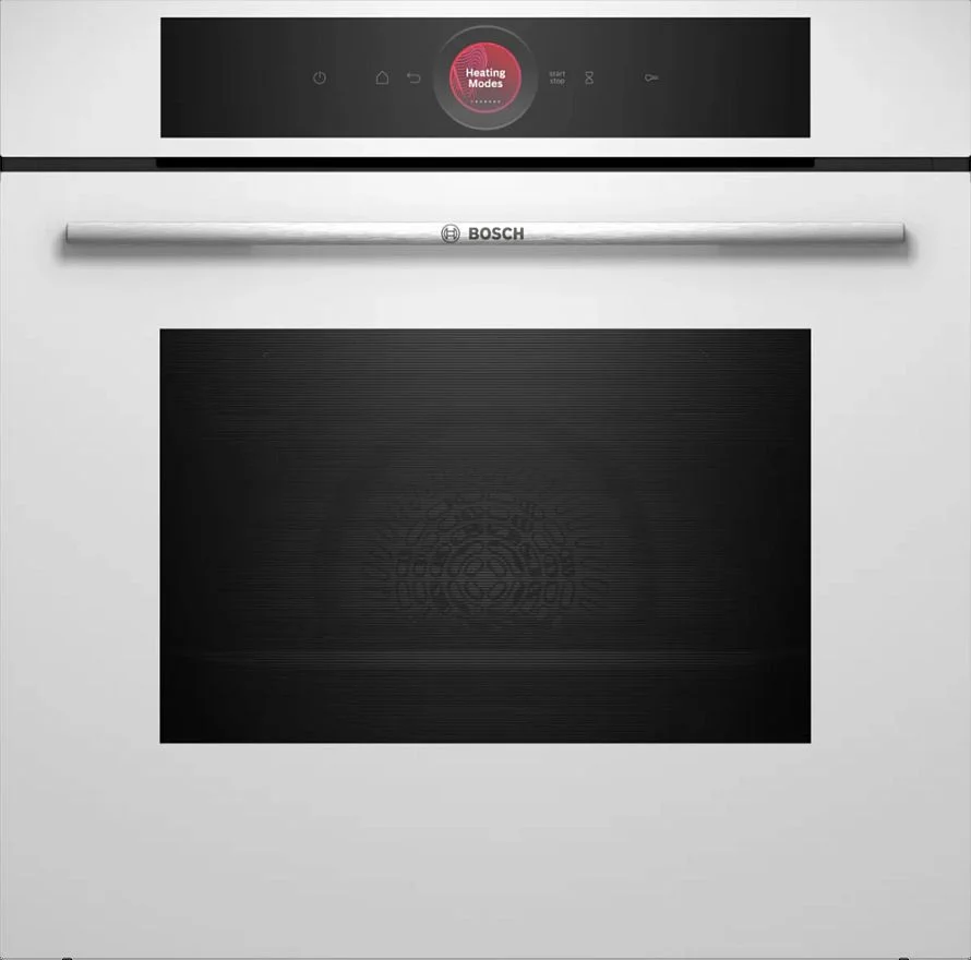 Духовой шкаф Bosch HBG7741W1 (Serie8 / 71 л / до 300 °C / белое стекло / Гриль / Пиролиз / Home Connect / SoftClose / A+)-0