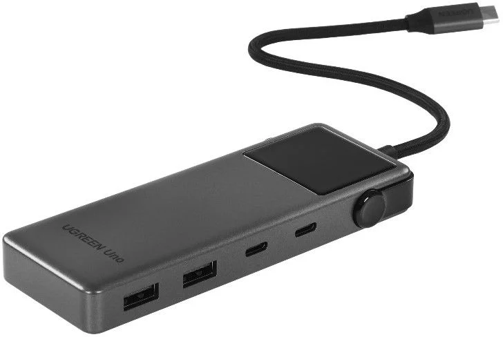Док-станция/Сетевой адаптер 6-в-1 UGREEN CM888 (35998) UNO (4K@60Hz USB-C To HDMI+2*USB 3.2 A+2*USB 3.2 C+PD) серый-0