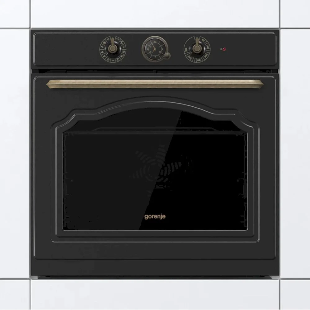Духовой шкаф Gorenje BOS67372CLB (Classico / 77 л / до 300 °C / Чёрный, эмаль / AquaClean / PerfectGrill / телескоп. напр. (x1) / А)-3
