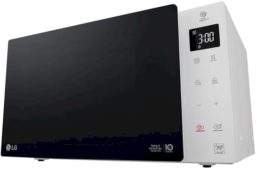 Микроволновая печь LG MS23NECBW (23 л, 1150 Вт, переключатели сенсор, белый/черный, EasyClean, Smart Inverter)-4