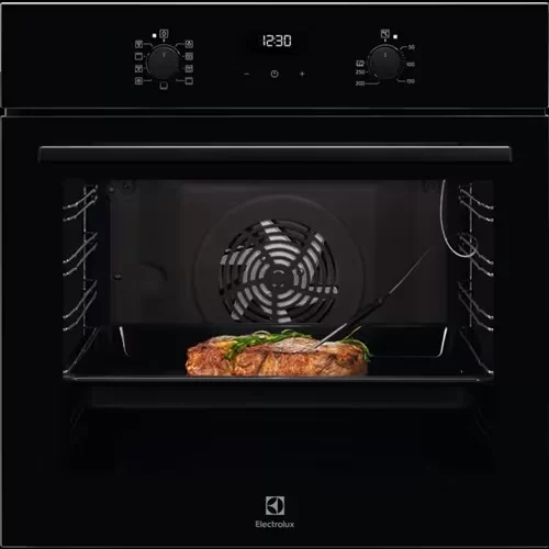 Духовой шкаф Electrolux EOE5C71Z (SenseCook 700 / 72 л / до 275°C / Чёрный, стекло / Катализ / телескоп. напр. (x1) / термозонд / SoftClose)-0