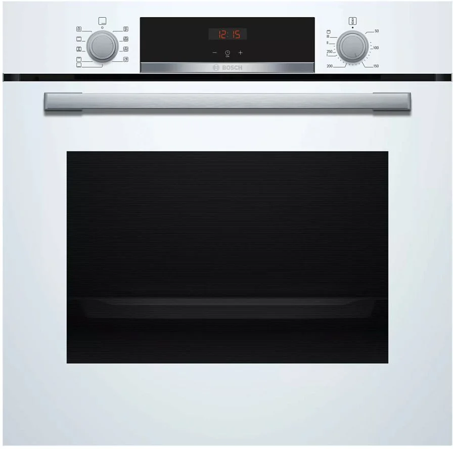 Духовой шкаф Bosch HBA534BW0 (Serie4 / 71 л / до 275 °C / Белое стекло / Гриль / съемные направляющие / EcoClean (задняя стенка) / A)-2
