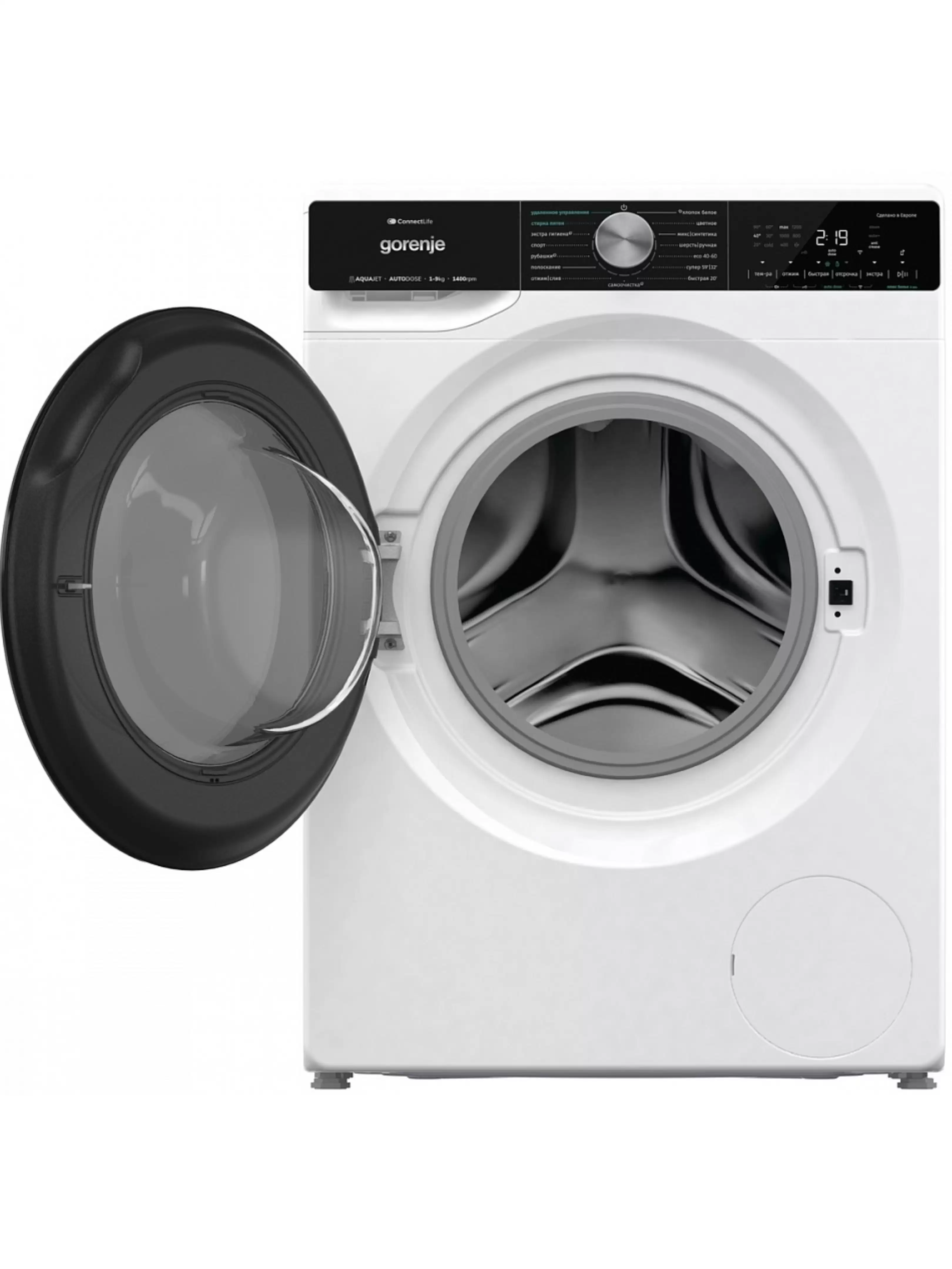 Стиральная машина Gorenje WNS94A1AWIFI/C (G800 / 54,5см / 9кг / 1400об / пар / StopAddGo / AddClothes / Inverter PowerDrive / Wi-Fi / А+++)-3