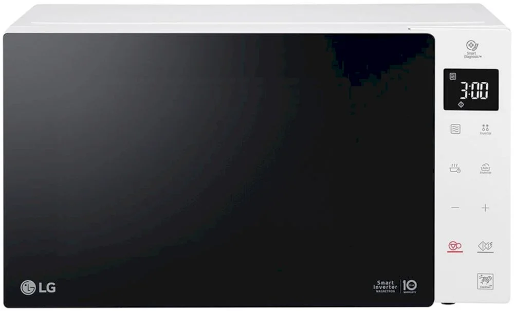 Микроволновая печь LG MS23NECBW (23 л, 1150 Вт, переключатели сенсор, белый/черный, EasyClean, Smart Inverter)-0