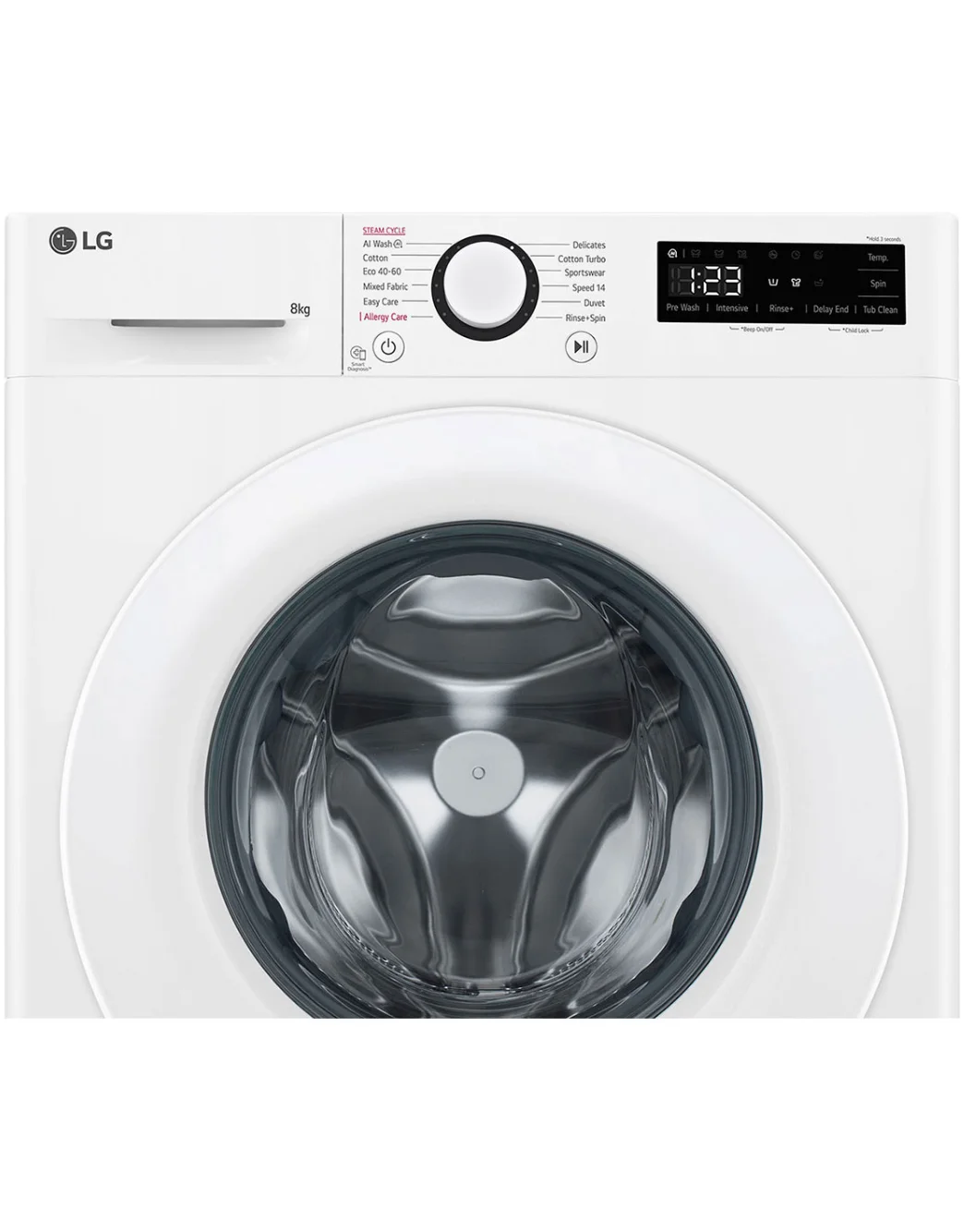 Стиральная машина LG F2WR508SWW (47.5см / 8кг / 1200об / пар / добавление белья / AI DD™ / Steam™ / А+++)-5