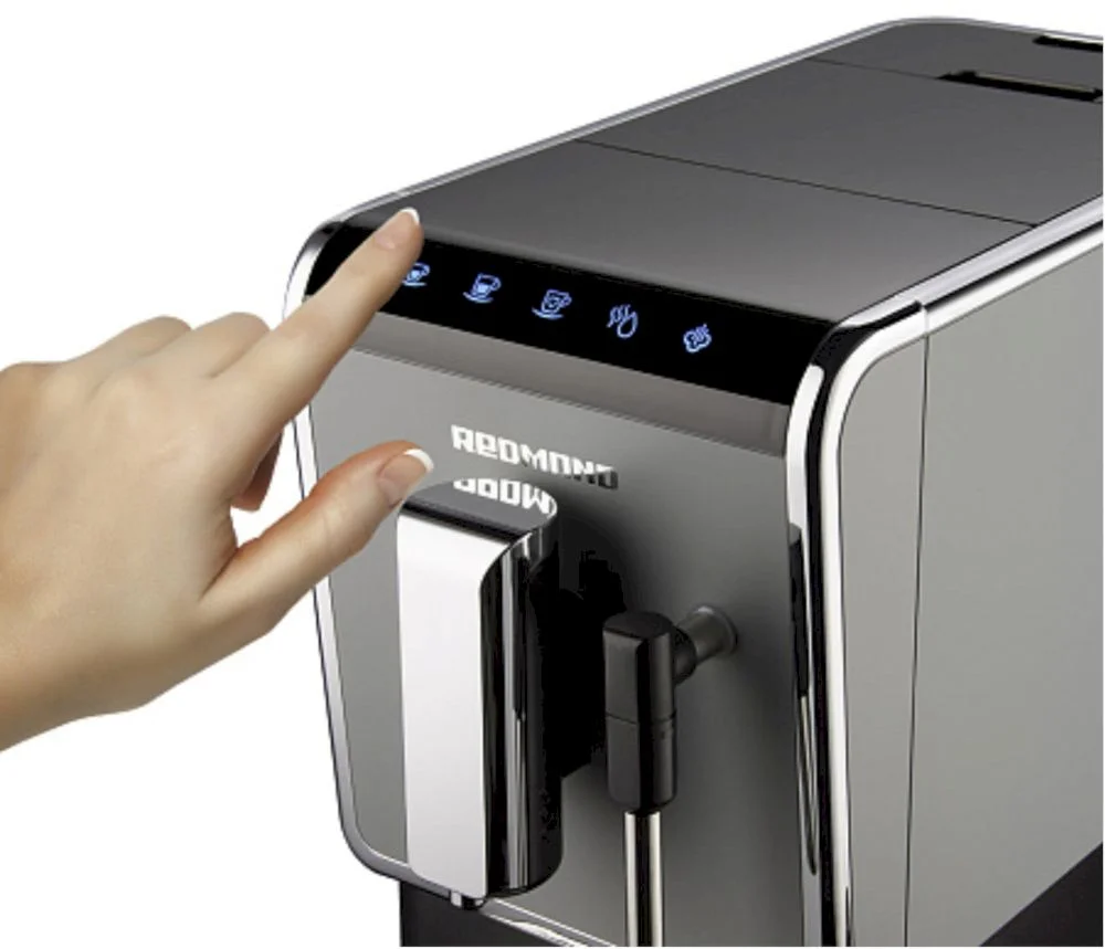 Кофемашина Redmond RCM-1517 (кофе зерновой/ 1470 Вт/ 1.1 л/ капучинатор/ 2 напитка)-4