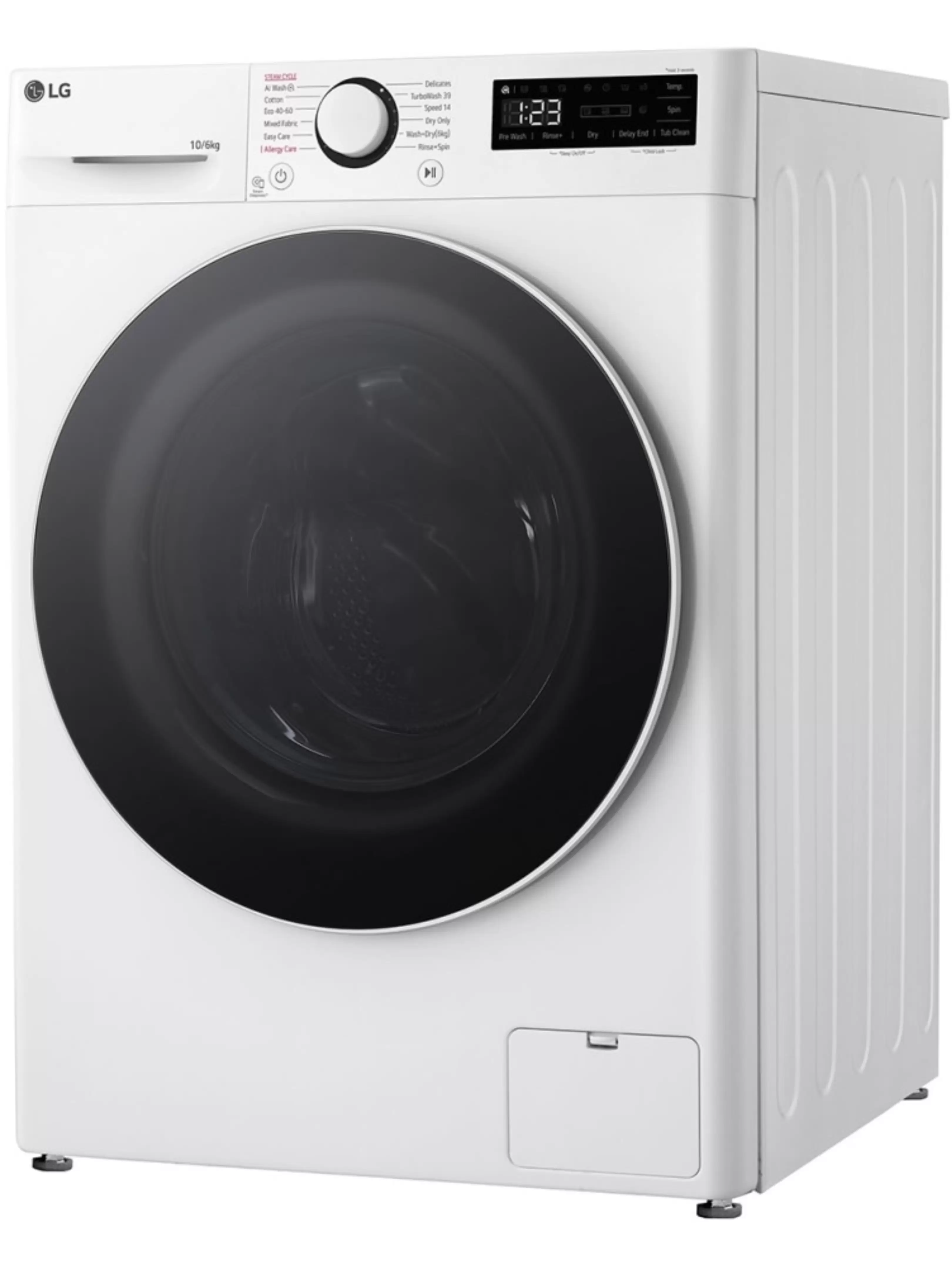 Стирально-сушильная машина LG F4DR510S0W (56.5см / 10кг / 6кг / 1400об / пар / AI DD / TurboWash™360 / Inverter Direct Drive / A+++)-11