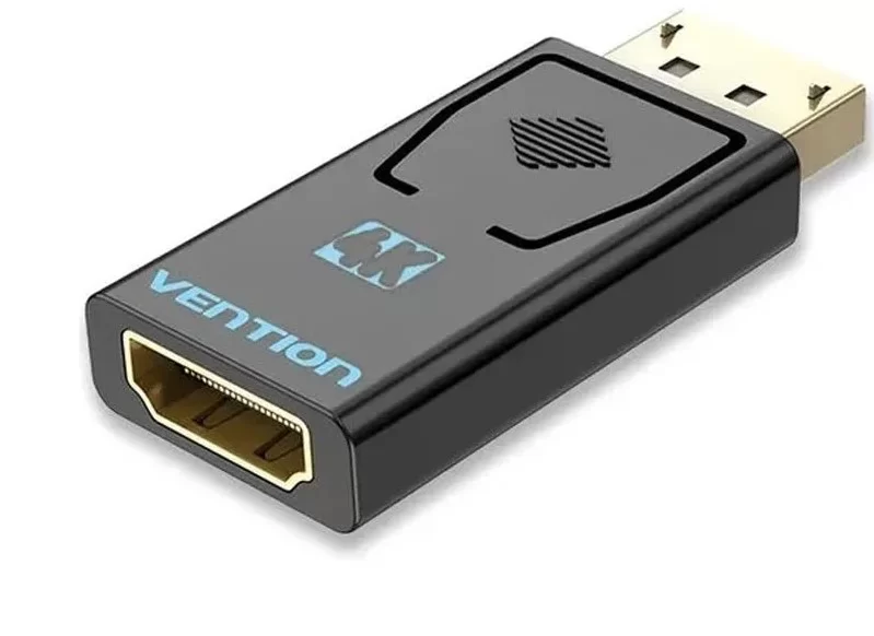 Адаптер-переходник премиум Vention DisplayPort 20M > HDMI F 4K (HBMB0)-0
