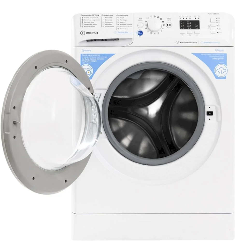Стиральная машина Indesit BWSA 7109 WSV RU (43.5см / 7кг / 1000об / пар / Water Balance Plus)-2