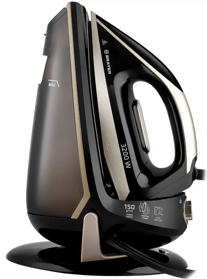 Парогенератор Brayer BR4158 (3200 Вт/ подача пара - 150 г/мин/ подошва - керамика)-0
