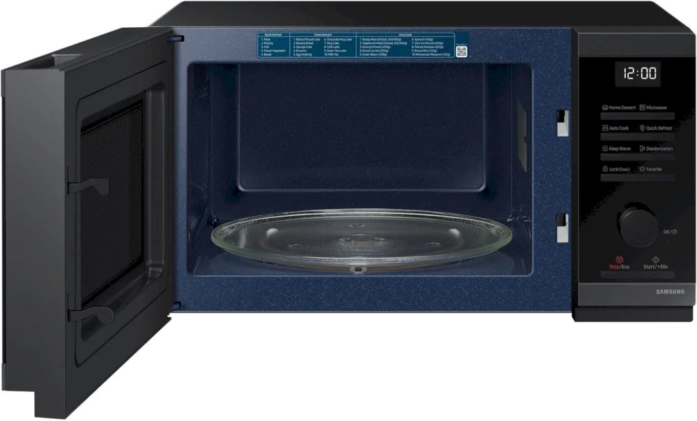 Микроволновая печь Samsung MS23DG4504GGE2 (23 л, 800 Вт, переключатели поворотный механизм, кнопки, дисплей, черный)-4
