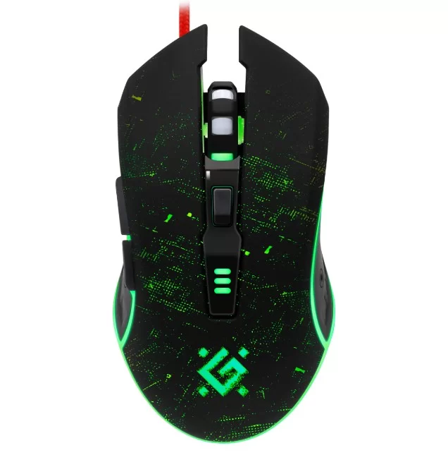 Игровая мышь Defender Draglen GM-907, 7200dpi. чёрный (RGB подсветка)-0
