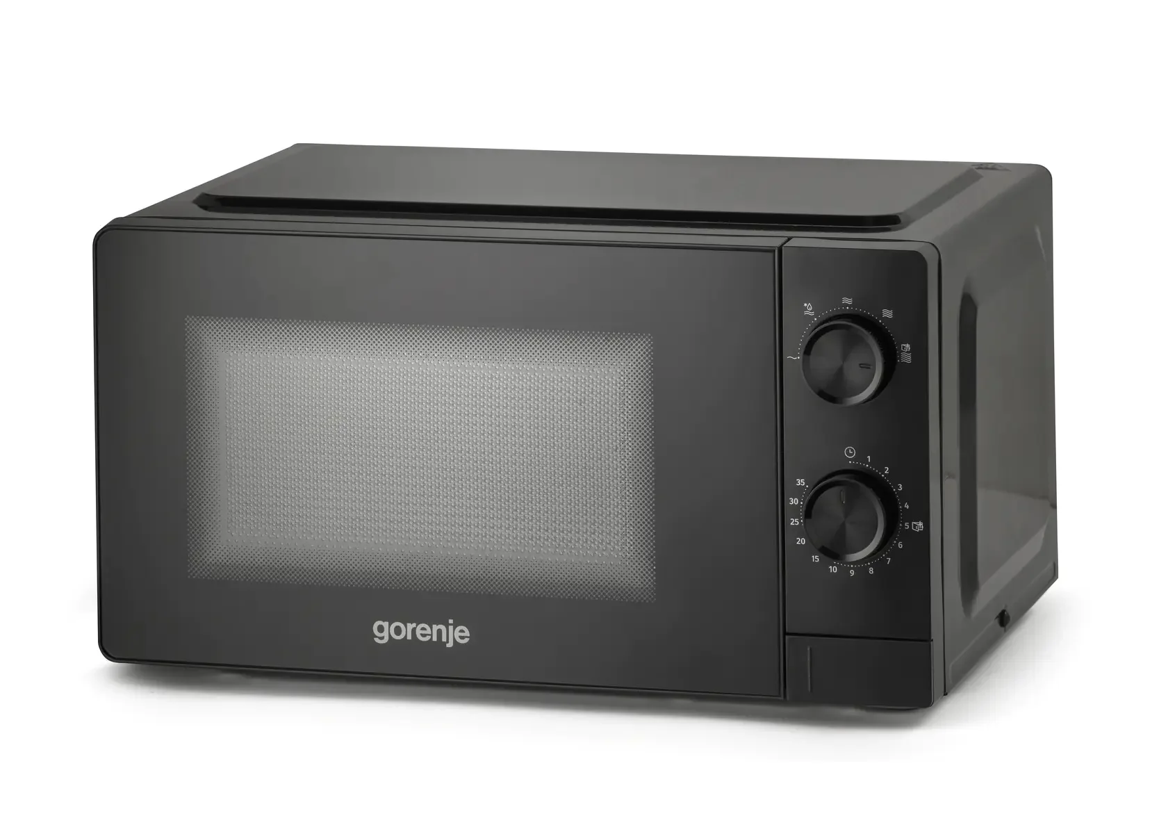 Микроволновая печь Gorenje MO20CE1B5 (Essential / 20 л, 700 Вт, переключатели поворотный механизм, черный)-0
