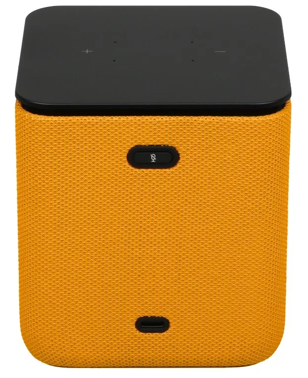 Умная колонка Яндекс Станция Миди с голосовым помощником Алиса, оранжевый-6