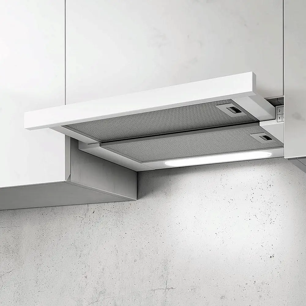 Вытяжка телескопическая Elica Elite 14 Lux WH/A/50  (650 м³/ч / 121 Вт / LED освещение 2x3 Вт / ширина - 49.8 см / белая)-0