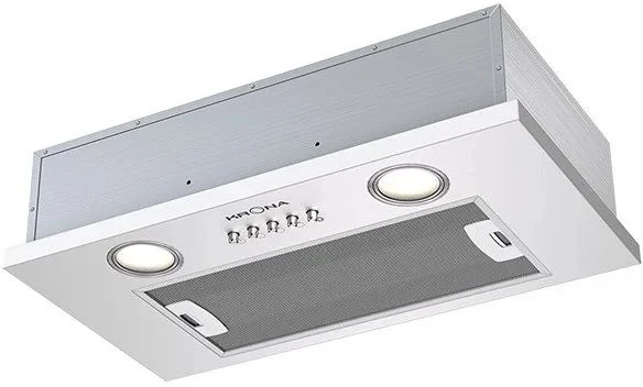 Вытяжка полновстраиваемая KRONA SELINA 600 white PB (715 м³/ч / 70 Вт / LED освещение 2x2 Вт/ ширина - 52 см / белая)-0