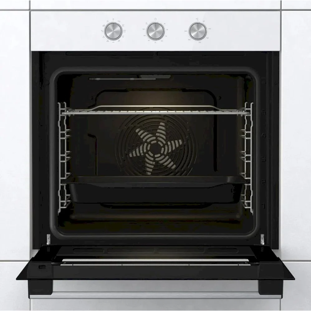 Духовой шкаф Gorenje BO6725E02WG (Essential / 77 л / до 300 °C / Белый, стекло / AquaClean / PerfectGrill / съемные направляющие / А)-3