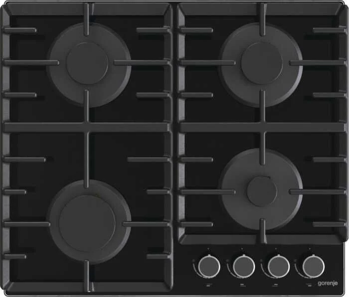 Поверхность газовая Gorenje GT642AB (Advanced / Черное стекло / чугун реш ProGrid / BigSurface)-0