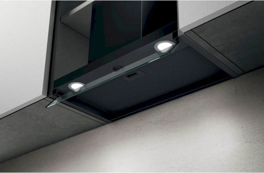 Вытяжка полновстраиваемая Elica BOXIN LX/BL MAT/A/90 (1000 м³/ч / 255 Вт / LED освещение 2x2,5 Вт / ширина - 89,4 см / Матовый чёрный)-0