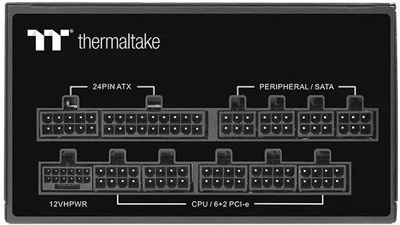 Блок питания Thermaltake 1050W Toughpower GF A3 модульный (80+ Gold, 20+4 pin, 2x 4+4 pin CPU, 12VHPWR, 5x 6+2 pin PCI-E, Smart Zero Fan, 120mm Fan)-1