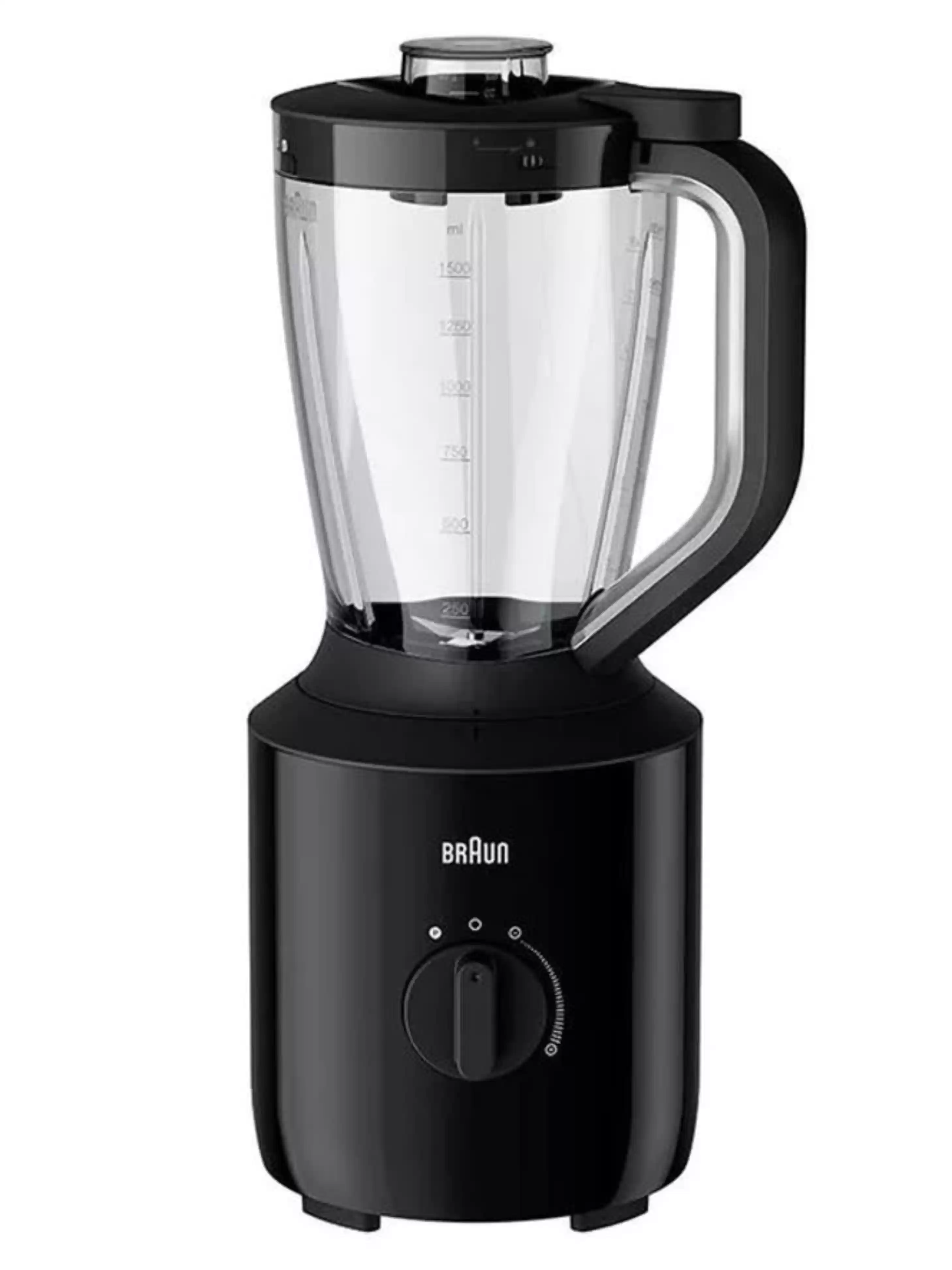 Блендер стационарный Braun JB3100BK (800 Вт/ плавная регулировка скорости/ 1500 мл/ кувшин / материал чаши - пластик)-0