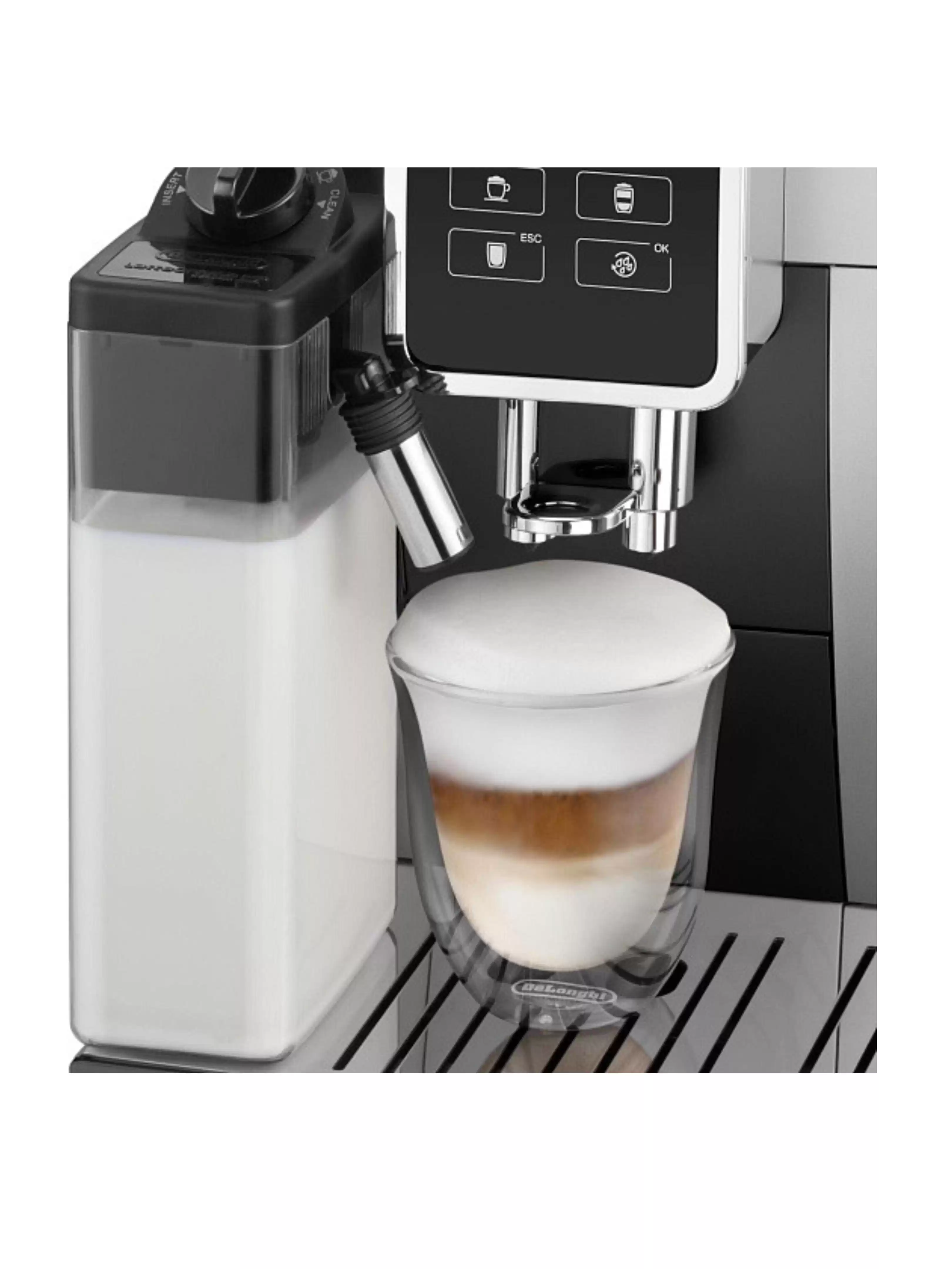 Кофемашина DeLonghi Dinamica ECAM350.50SB (кофе зерновой, молотый/ 1450 Вт/ 1.8 л/ автоматический капучинатор/ 5 напитков)-3