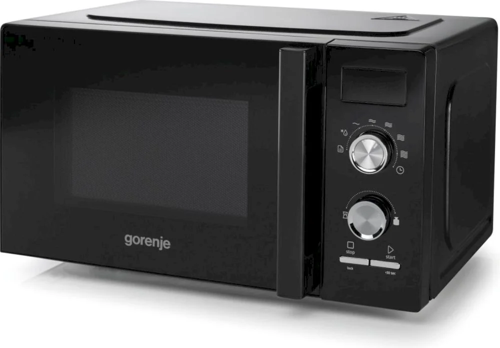 Микроволновая печь Gorenje MO20A3BH (Advanced / 20 л, 800 Вт, переключатели кнопки + поворотный механизм, черный)-0