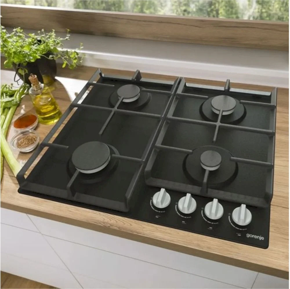 Поверхность газовая Gorenje G641EXB (Essential / Черный / Чугунные решетки / BigSurface)-7