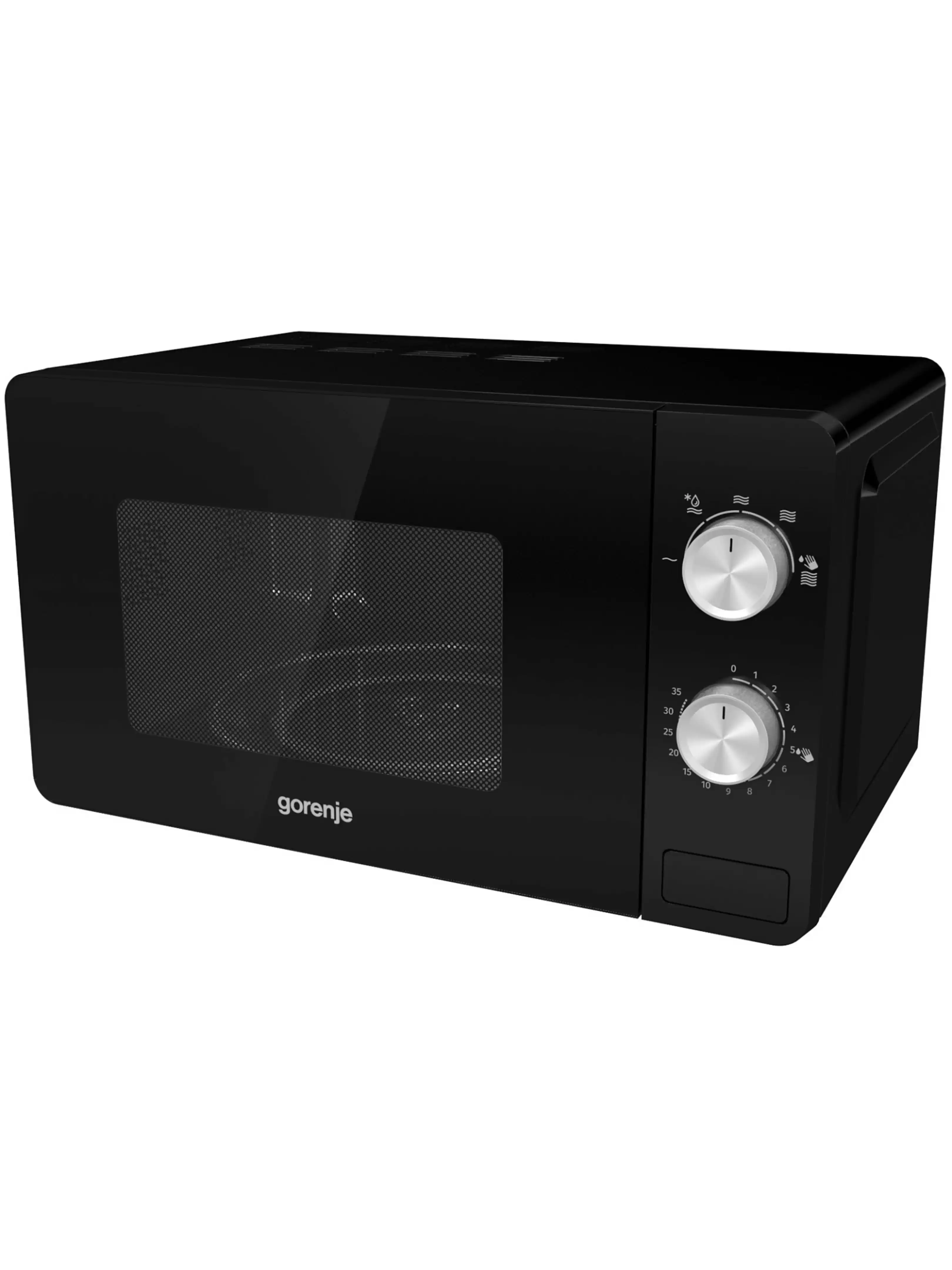 Микроволновая печь Gorenje MO20E1B (Essential / 20 л, 800 Вт, переключатели поворотный механизм, черный)-2