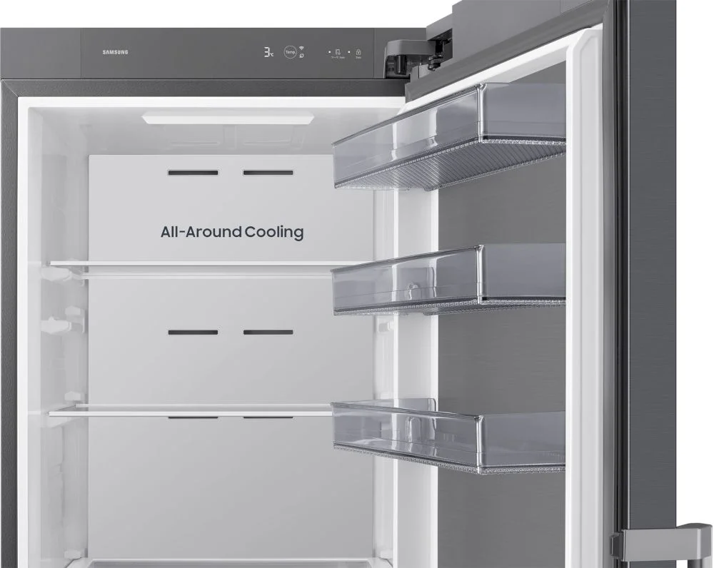 Холодильный шкаф Samsung RR70H39FET (Объем - 387 л / Высота - 185,8см / A++ / Нерж.сталь / Wi-Fi / All Around Cooling / Digital Inverter)-5