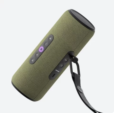 Умная портативная колонка Яндекс Станция Стрит с голосовым помощником Алиса, зелёный-1