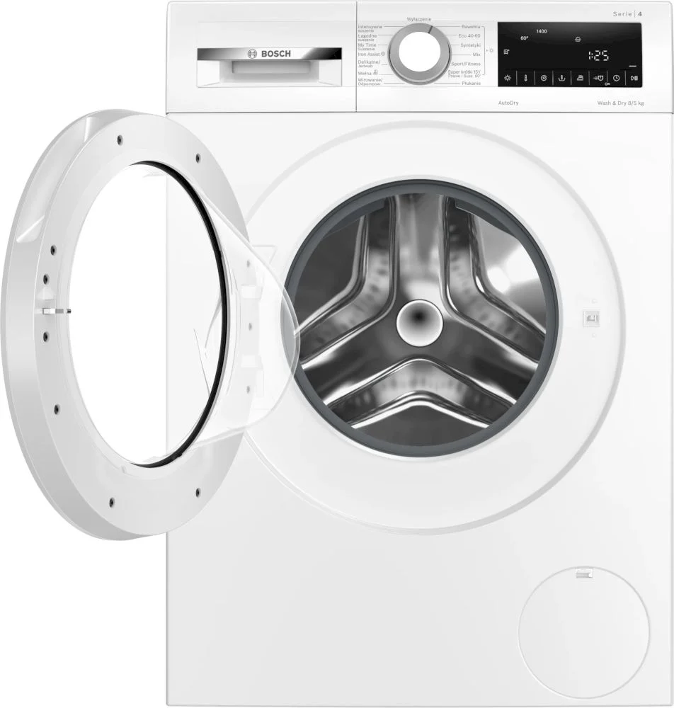 Стирально-сушильная машина Bosch WNA13401PL (Serie4 / 59-63см / 8/5кг /1400об / пар /SpeedPerfect / ActiveWater Plus / EcoSilence Drive / A+)-1