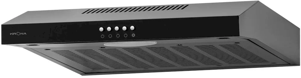 Вытяжка KRONA ERMINA 500 black PB (455 м³/ч / 80 Вт / LED Освещение 1x1,5 Вт / ширина - 49,6 см / чёрный)-0