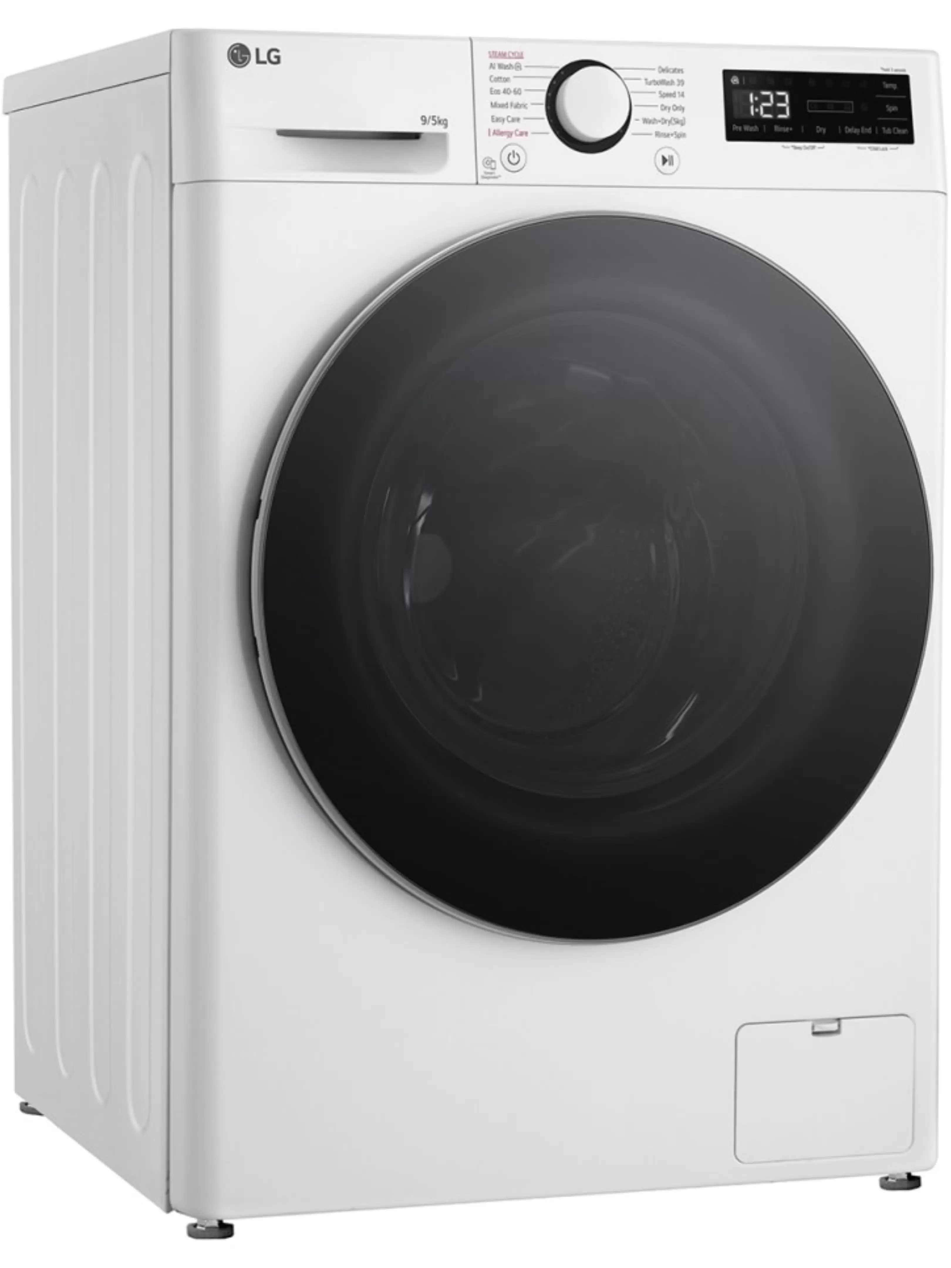 Стирально-сушильная машина LG F2DR509S1W (47.5см / 9кг / 5кг / 1200об / пар / добавление белья / AI DD / TurboWash™360 / Inverter Direct Drive / A+++)-9