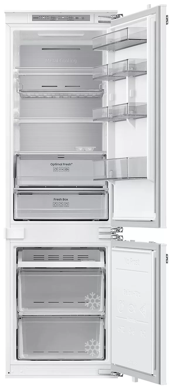 Холодильник встраиваемый Samsung BRB80F26CEF0 (Объем - 267л /Высота - 177.5см/Жёсткое крепл. фасадов/ Metal Cooling/ Mono Cooling / Wi-Fi / NoFrost)-0