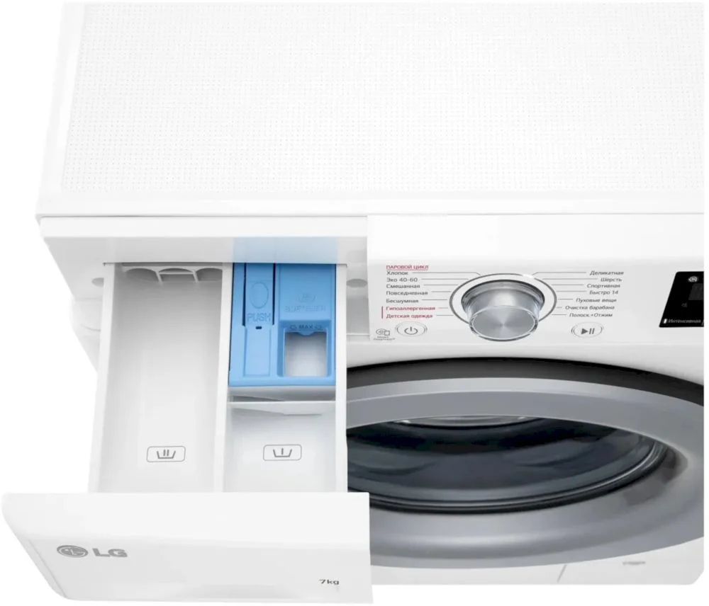 Стиральная машина LG F2V3HS4W (47,5см / 7кг / 1200об / пар / Tub Clean / Inverter Direct Drive / A)-6