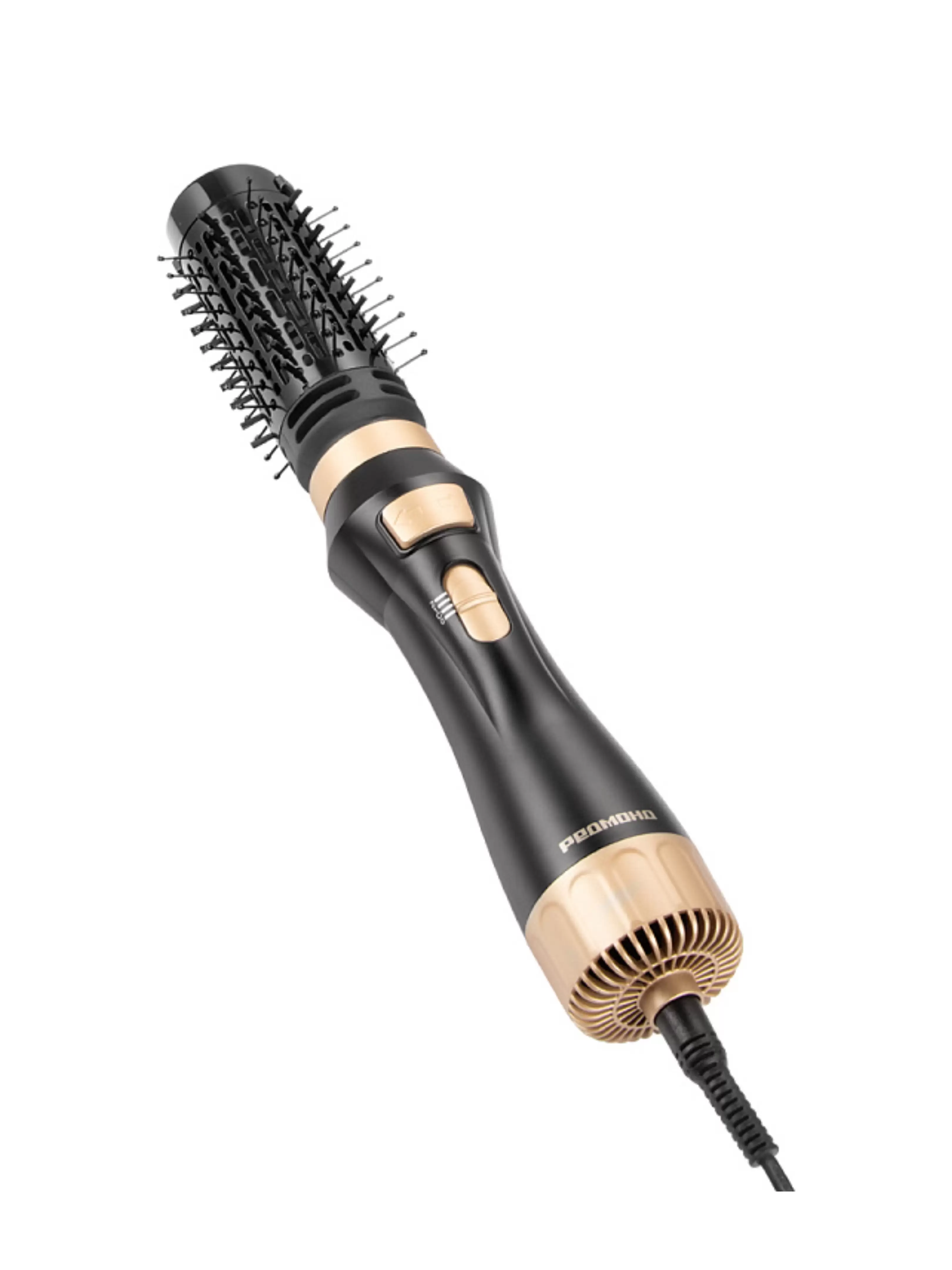 Фен-щетка Redmond HD1730 (1200 Вт / вращающаяся щетка / диаметр 50 мм, 40 мм / 3 режима / холодный воздух / шнур - 1,8 м / черный/золотой)-1