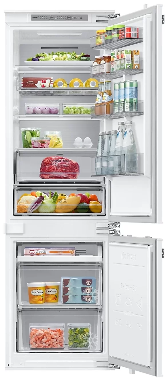 Холодильник встраиваемый Samsung BRB80F26CEF0 (Объем - 267л /Высота - 177.5см/Жёсткое крепл. фасадов/ Metal Cooling/ Mono Cooling / Wi-Fi / NoFrost)-1