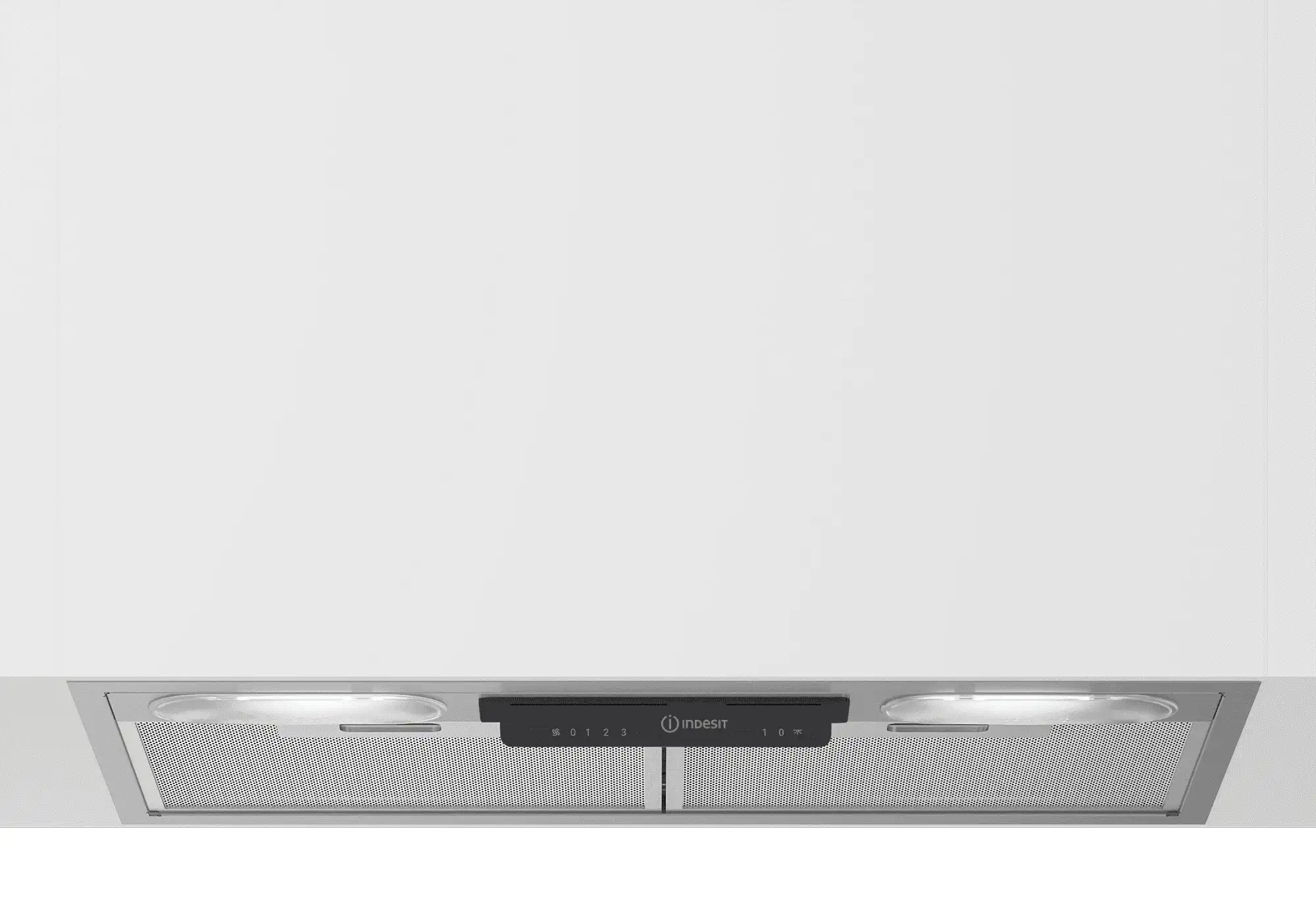 Вытяжка полновстраиваемая Indesit INAE 52FLS X (381 м³/ч / 191 Вт / LED освещение 2x3 Вт/ ширина - 53 см / нерж. сталь)-1