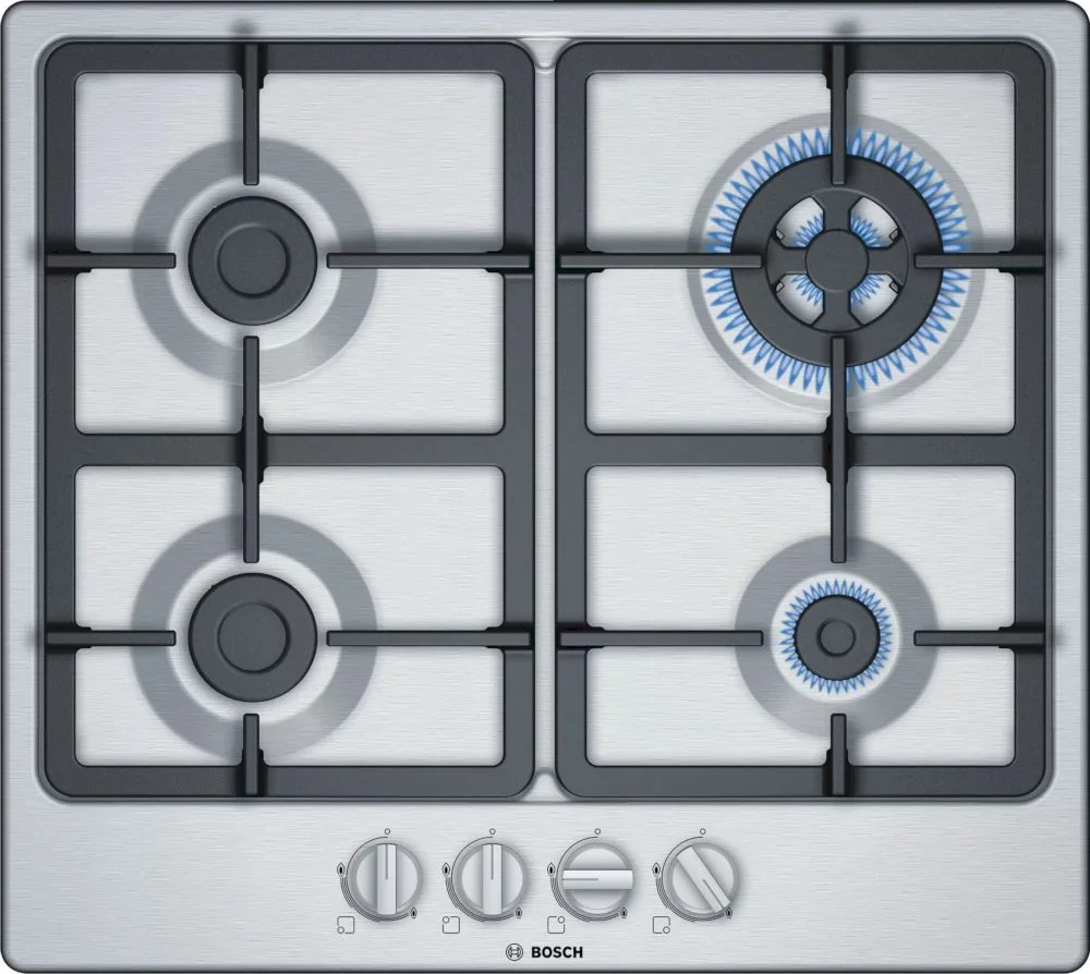 DSP Поверхность газовая Bosch PGH6B5B90 (Serie4 / нерж / чугун / WOK)-0