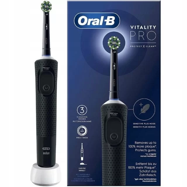 Зубная щетка электрическая Braun Oral-B Vitality Pro черная-0