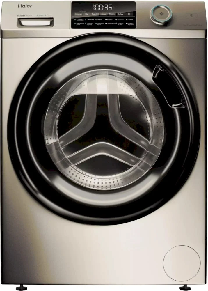 Стиральная машина Haier HW70-BP12959G (46 см / 7кг / 1200об / пар / Smart Dual Spray / Invertor / A+++ / Золото)-0