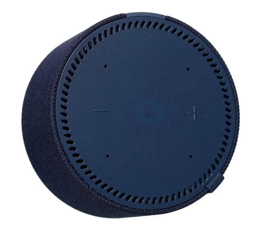 Умная колонка Новая Яндекс Станция Мини с голосовым помощником Алиса, синяя с часами-4